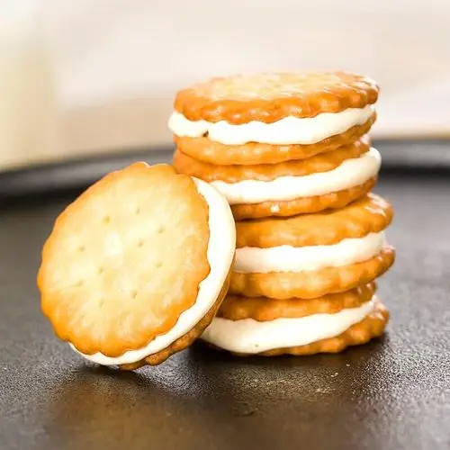 奇福小圆饼外脆里酥奶香牛扎饼夹心饼干158g小包装早餐下午茶零食