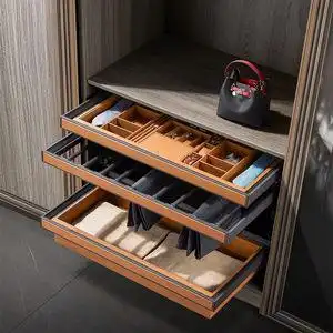 衣柜内抽屉式收纳柜定制图片