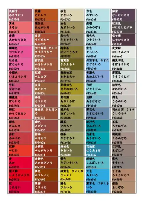 日本传统颜色表详解.doc