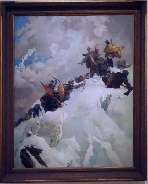 随红一军团爬雪山过草地的苏精诚,在紧张的战斗生活中始终不忘宣传党