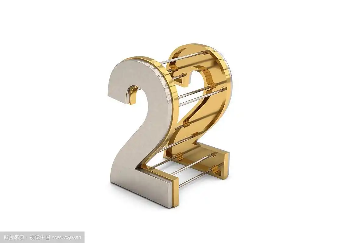 创意金属数字22