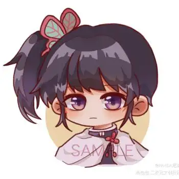 几个月前的_鬼灭之刃栗花落香奈乎q版同人绘画作品