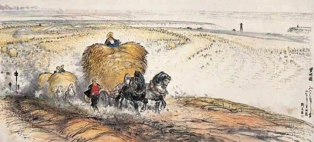 大丰收图,纪念水稻之父"袁隆平"!