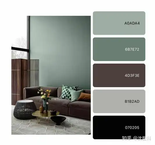 软装配色指南清雅娴静的灰绿色怎么搭配