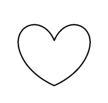 白底中间一个小爱心图