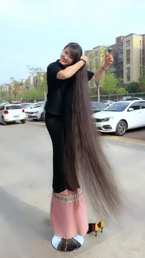 河南第一美长发!河南商丘不服来看!-度小视