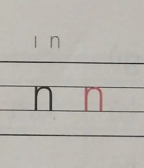 其它 拼音~声母① 写美篇n:①竖②右弯竖