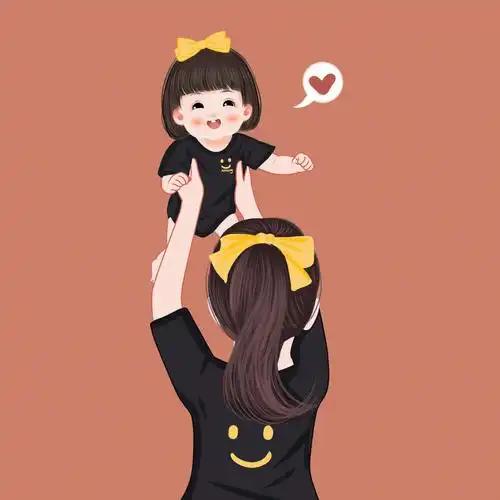 把你举高高78妈妈带娃篇78阿梦原创亲子手绘