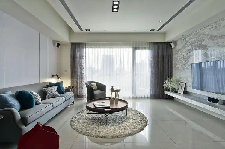 2021高层大户型客厅天花板装修效果图