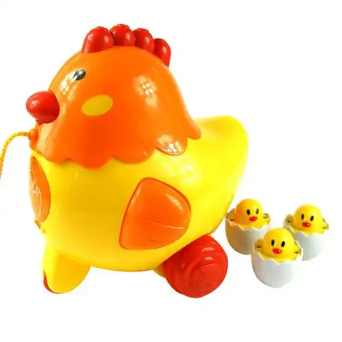 乐婴小宝贝 会下蛋的母鸡 小不倒翁 益智玩具0-1岁包邮送赠品