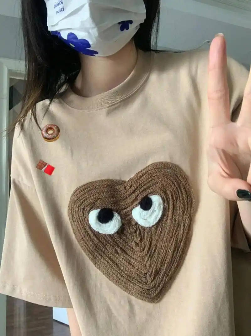 1688分享|95巧克力川久保玲t恤拯救我的夏天 咖啡巧克力色真的很显