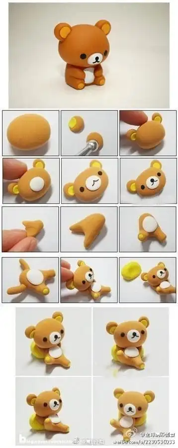 6组漂亮的超轻粘土教程(简约型文化普通难度)-手工_千千简笔画