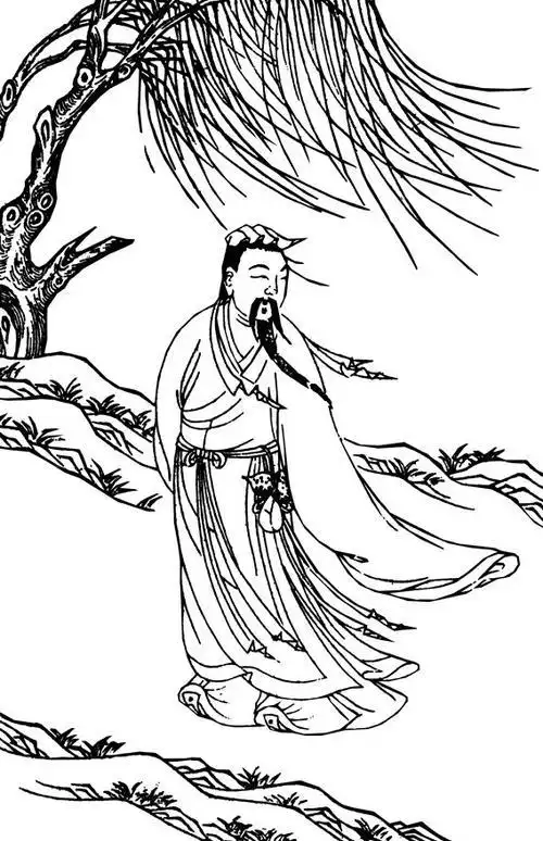 画古代人简笔画花少爷