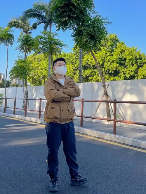 165cm140斤男生遮肉冲锋衣帅一整个春天