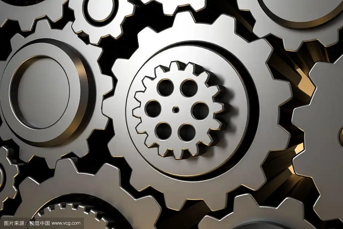 3d机械齿轮场景
