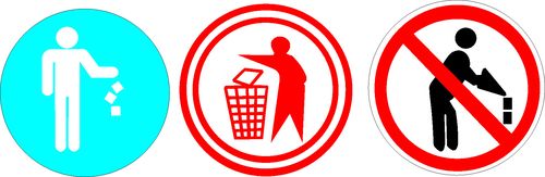 589海报印制海报展板素材749禁止乱扔垃圾标志标志