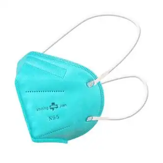 援邦 豫中健口罩 n95口罩带钢印1只装 绿色n95头戴式口罩