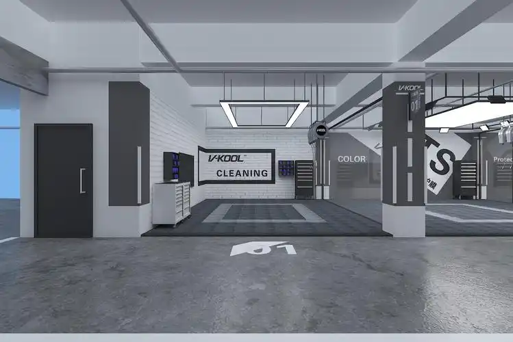 洗车/汽车贴膜店面设计展示