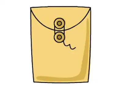 简笔画教程:档案袋简笔画图片【动画步骤】-露西学画画