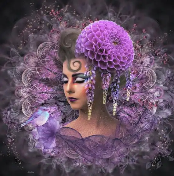 肖像画:女人如花,盛开在时光里-g berry