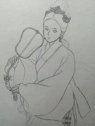 明朝女子简笔画漂亮的古代公主简笔画简笔画古代公主怎么画不同难易