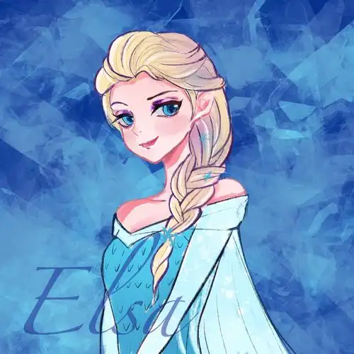 给姨妈画的艾莎