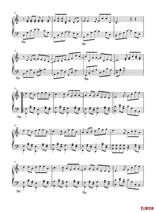 那女孩对我说钢琴谱黄义达那女孩对我说说我保护她的梦