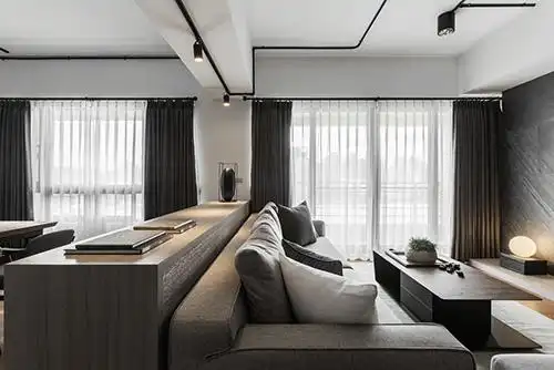 后现代简约风格|黑白灰极致高级感_北京装修设计公司_别墅装修设计_玖