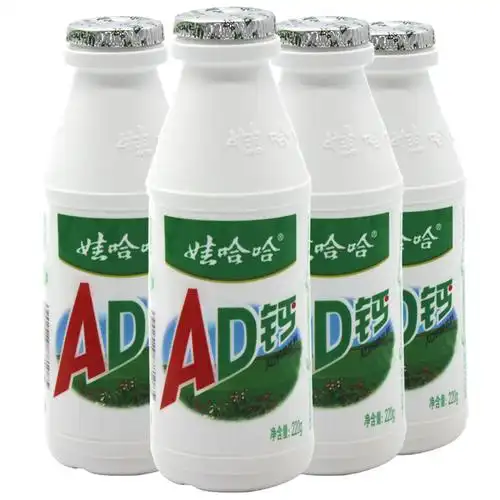 娃哈哈ad钙奶220ml4瓶乳酸饮料童年的味道