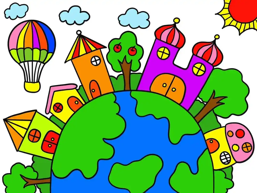 保护地球简笔画#简笔画 #原来画画这么好玩 #地球只有一个  - 抖音