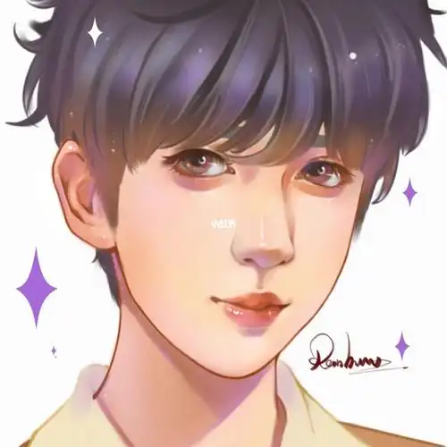 贺峻霖头像手绘漫改