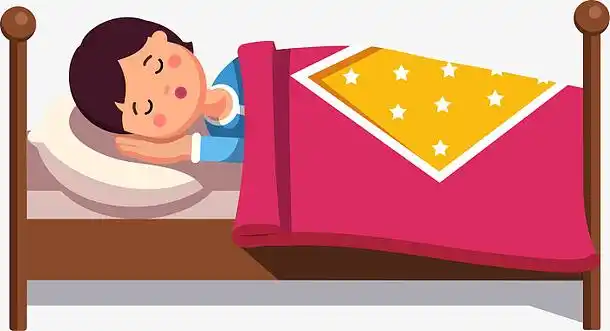 睡觉卡通女孩素材_睡觉卡通女孩图片元素-觅元素