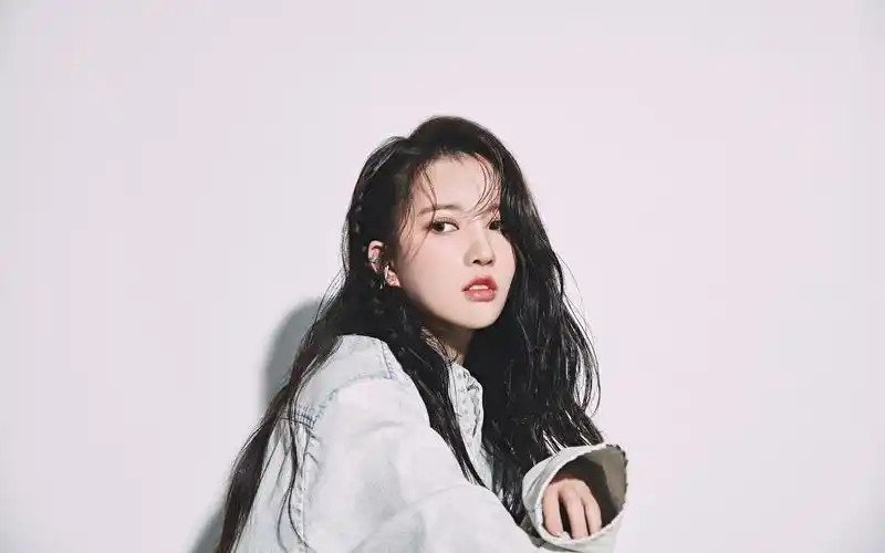 刘些宁甜酷牛仔套装桌面壁纸