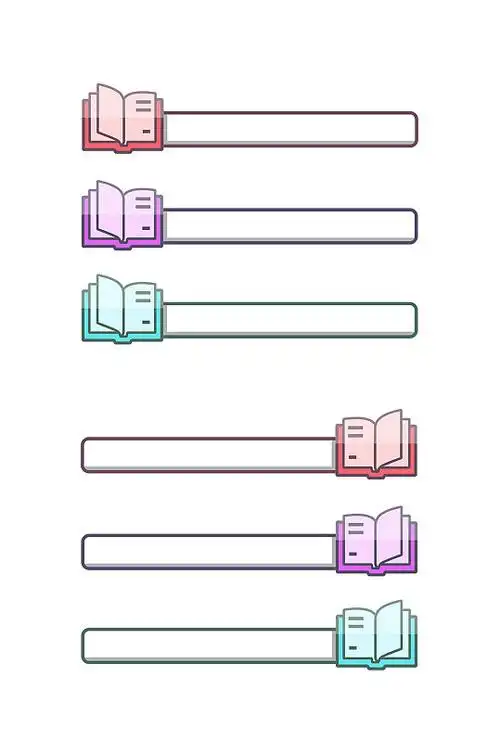 手绘书籍ppt导航目录插画