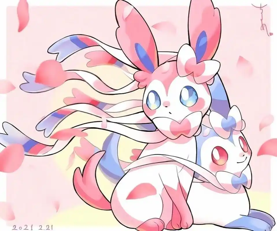 仙子伊布 仙子伊布的身体以白色为主.