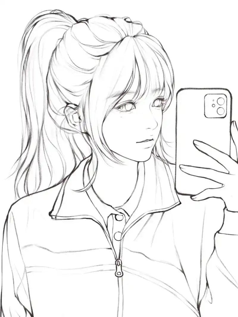 校服女孩#procreate #画画 #校园 #校服 #少年 - 抖音