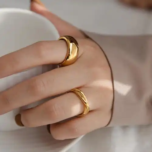 欧美风ins高级感夸张复古宽版大戒指女食指个性冷淡风指环不掉色