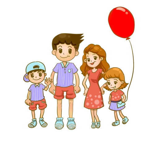 手绘一家人图片大全_手绘一家人图片素材【png免费下载】-90设计