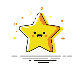 可爱星星图标模板