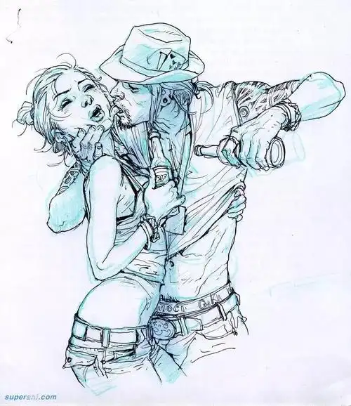 人肉打印机韩国速写大师金政基近期作品