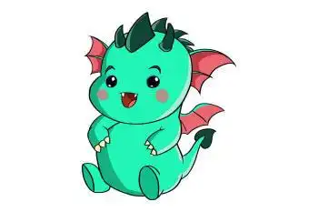 如何画卡通小青龙简笔画