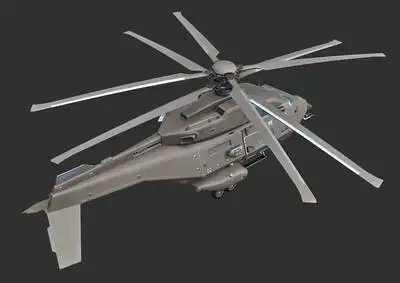 pbr次世代科幻直升机