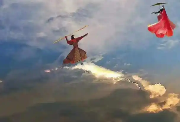 广州上空出现了浪漫的七彩祥云是谁的意中人来了呀