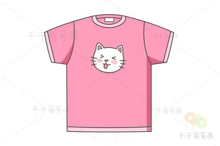 t恤简笔画图片