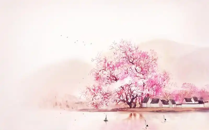 浪漫墨梅高清图片