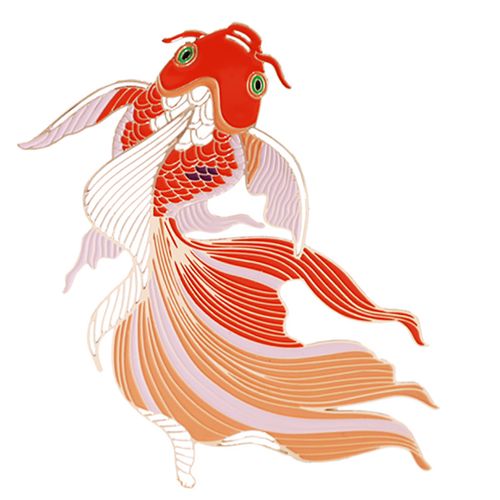 锦鲤古风盒装商务纪念品旅游文具荷叶金鱼礼品书签