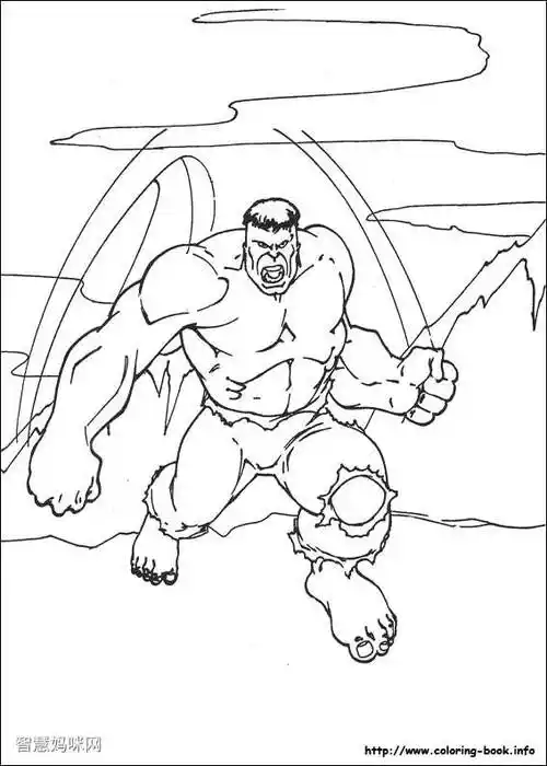 绿巨人动漫图片-8绿巨人图片超级英雄简笔画