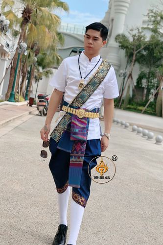 傣王妃服饰泰国泼水节男装套装节日装修修身帅气民族服装