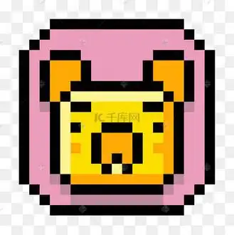 像素风格可爱小熊头像图标