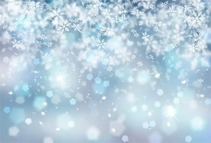 shensu 雪花背景 8 x 6 英尺(约 2.4 x 1.